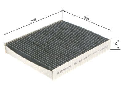 Filtro, aire del interior BOSCH 1 987 432 304