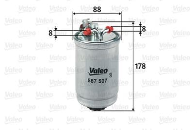 Filtro combustible VALEO 587507