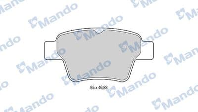 Juego de balatas de freno MANDO MBF015478