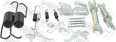 Juego de accesorios, zapatas de freno de estacionamiento FEBEST 0304-ACCR-KIT