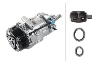 Compresor, aire acondicionado HELLA 8FK 366 203-651