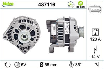 Alternador VALEO 437116