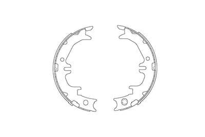 Juego de zapatas de frenos Kavo Parts BS-9947