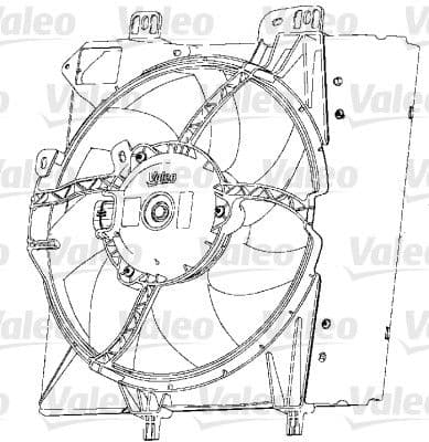Ventilador, refrigeración del motor VALEO 696238