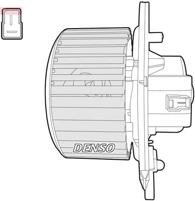 Ventilador del interior DENSO DEA12004