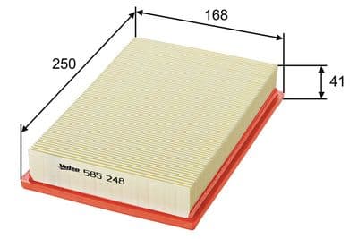 Filtro de aire VALEO 585248