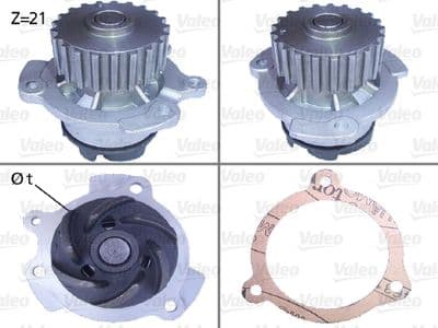 Bomba de agua, refrigeración del motor VALEO 506151