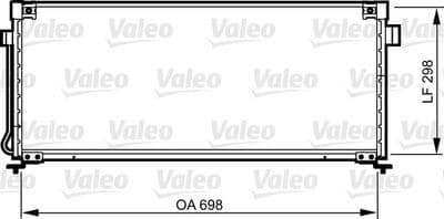 Condensador, aire acondicionado VALEO 814259