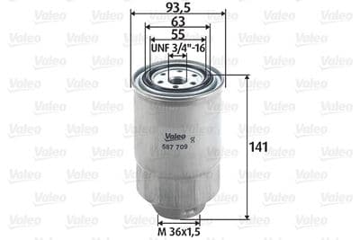 Filtro combustible VALEO 587709