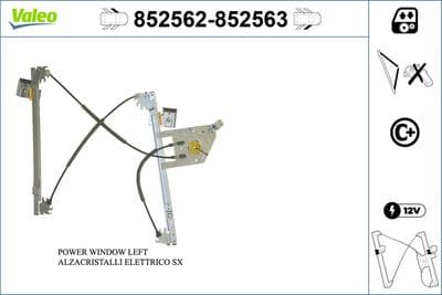 Elevador para ventanas VALEO 852563