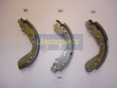 Juego de zapatas de frenos JAPANPARTS GF-493AF