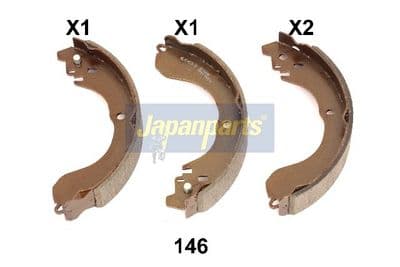 Juego de zapatas de frenos JAPANPARTS GF-146AF