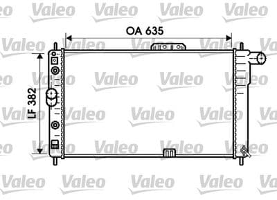 Radiador, refrigeración del motor VALEO 734761