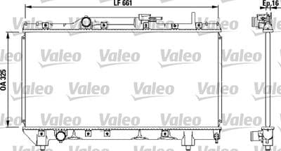 Radiador, refrigeración del motor VALEO 731565