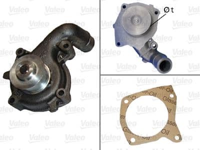 Bomba de agua, refrigeración del motor VALEO 506529