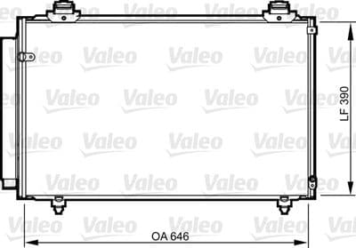 Condensador, aire acondicionado VALEO 814212