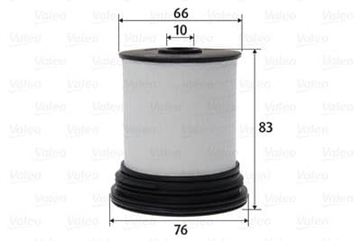 Filtro combustible VALEO 587106