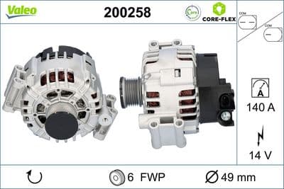 Alternador VALEO 200258