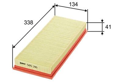 Filtro de aire VALEO 585216