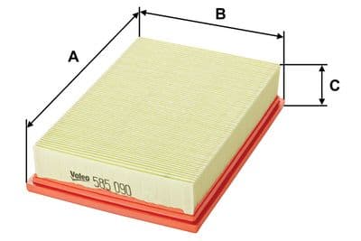 Filtro de aire VALEO 585090