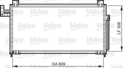 Condensador, aire acondicionado VALEO 818087