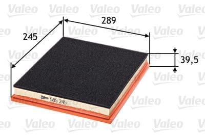 Filtro de aire VALEO 585245