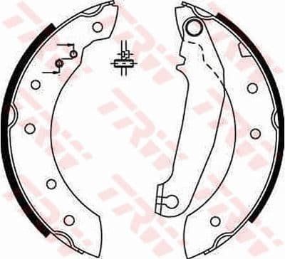Juego de zapatas de frenos TRW GS6233