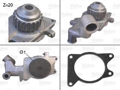 Bomba de agua, refrigeración del motor VALEO 506000