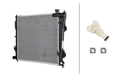 Radiador, refrigeración del motor HELLA 8MK 366 312-261