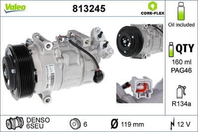 Compresor, aire acondicionado VALEO 813245