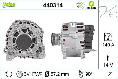 Alternador VALEO 440314