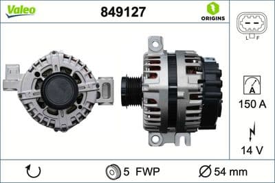 Alternador VALEO 849127