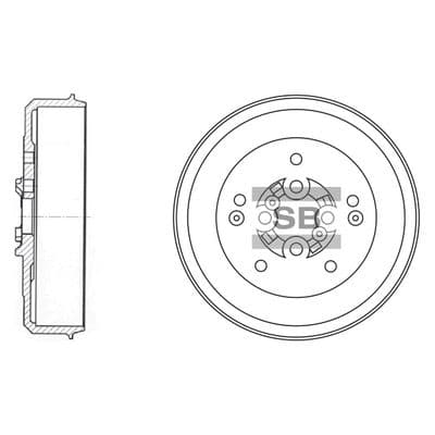 Tambor de freno Hi-Q SD2020