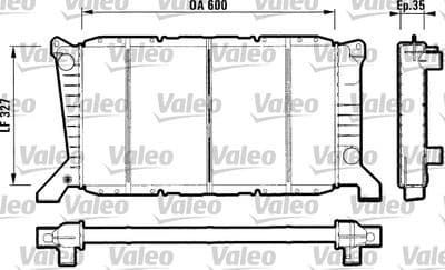 Radiador, refrigeración del motor VALEO 731779