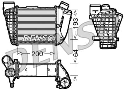 Radiador de aire de admisión DENSO DIT02004