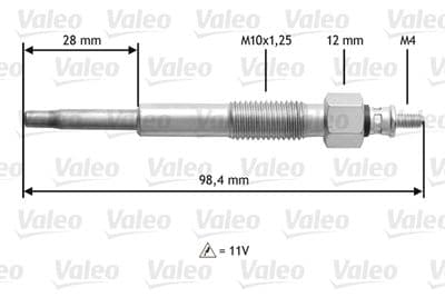 Bujía de precalentamiento VALEO 345155