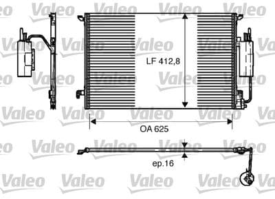 Condensador, aire acondicionado VALEO 818175