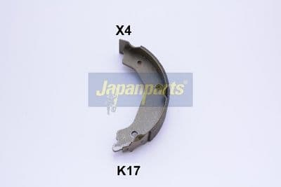 Juego de zapatas de frenos JAPANPARTS GF-K17AF