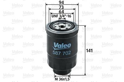 Filtro combustible VALEO 587702