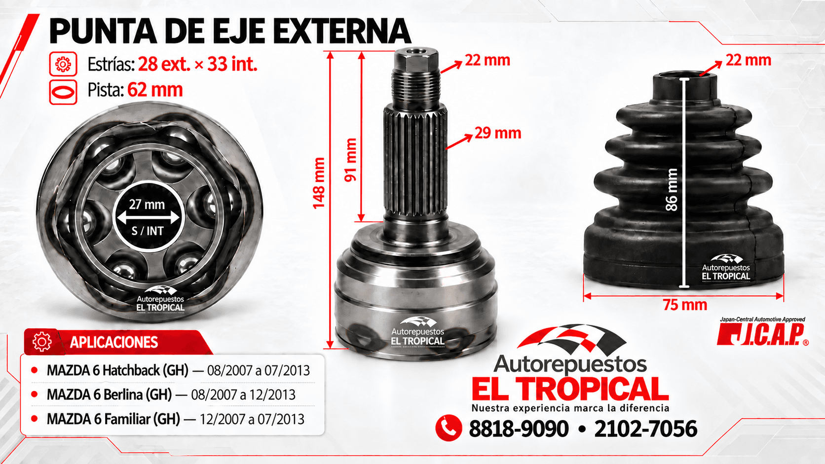 PUNTA DE EJE EXTERNA