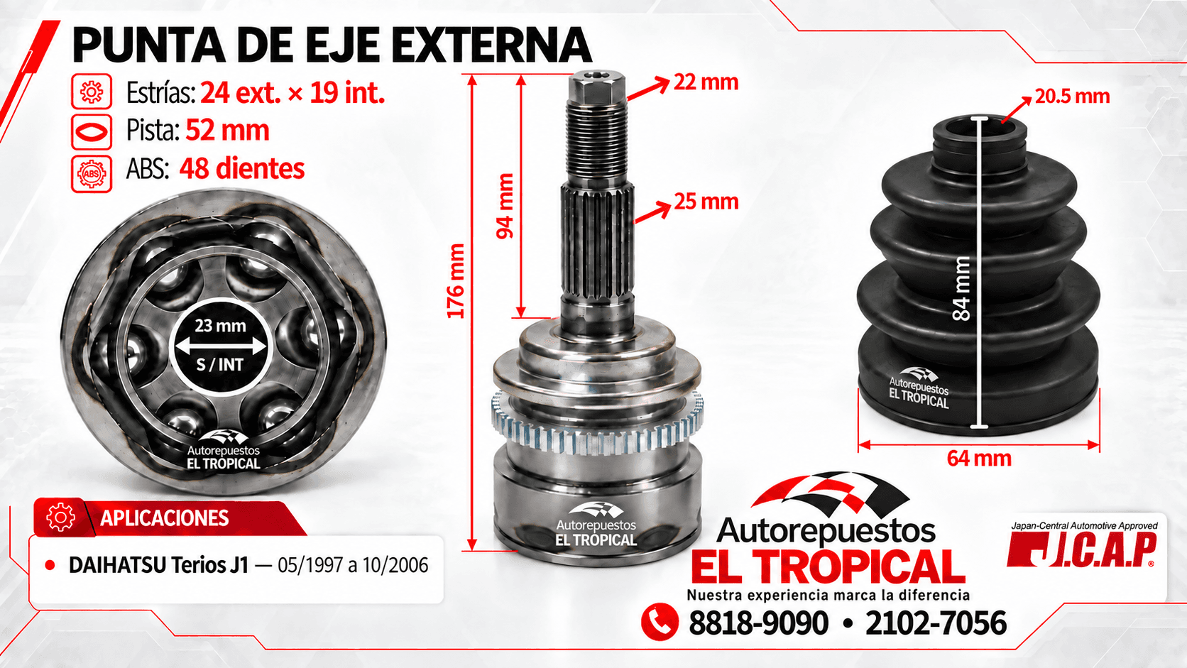 PUNTA DE EJE EXTERNA