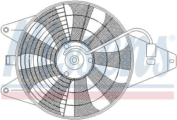 Ventilador, refrigeración del motor NISSENS 85375