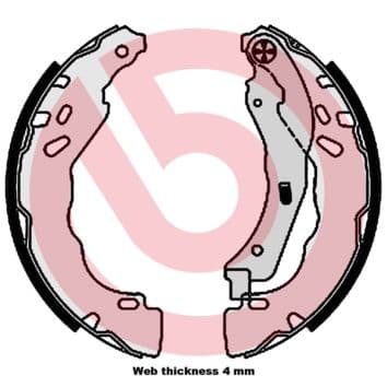 Juego de zapatas de frenos BREMBO S 61 544