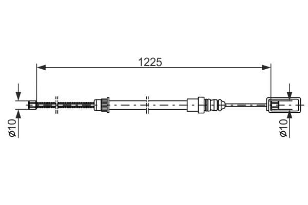 Cable de accionamiento, freno de estacionamiento BOSCH 1 987 477 453