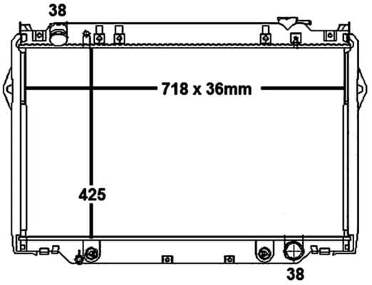 Radiador, refrigeración del motor MAHLE CR 1737 000S