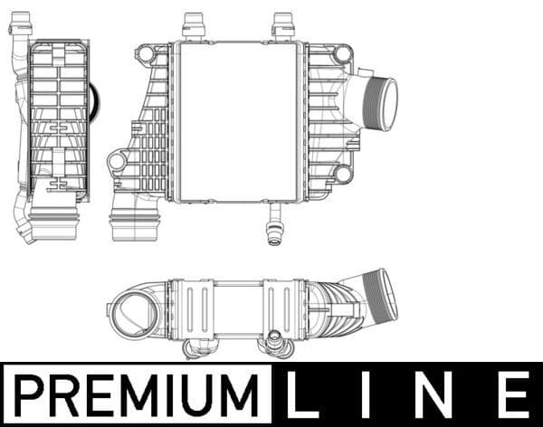 Radiador de aire de admisión MAHLE CI 410 000P