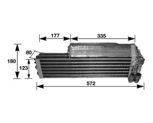 Evaporador, aire acondicionado MAHLE AE 37 000S