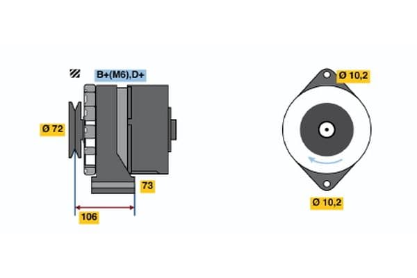 Alternador BOSCH 9 120 334 134