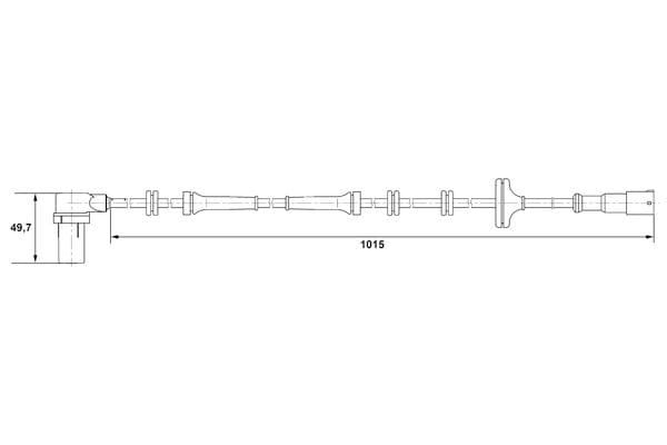 Sensor, revoluciones de la rueda BOSCH 0 265 006 306