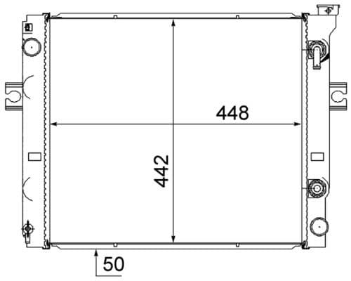 Radiador, refrigeración del motor MAHLE CR 882 000S
